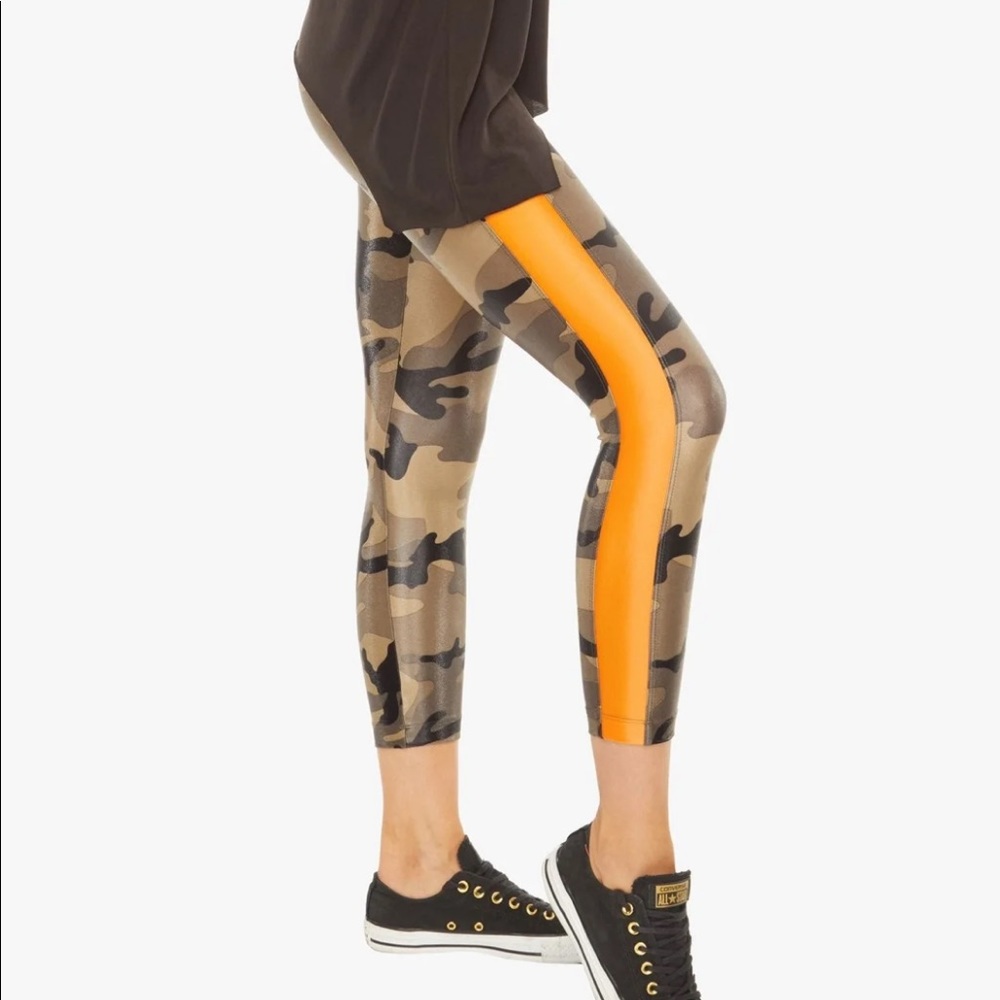NWT koral camo leggings with orange stripe
